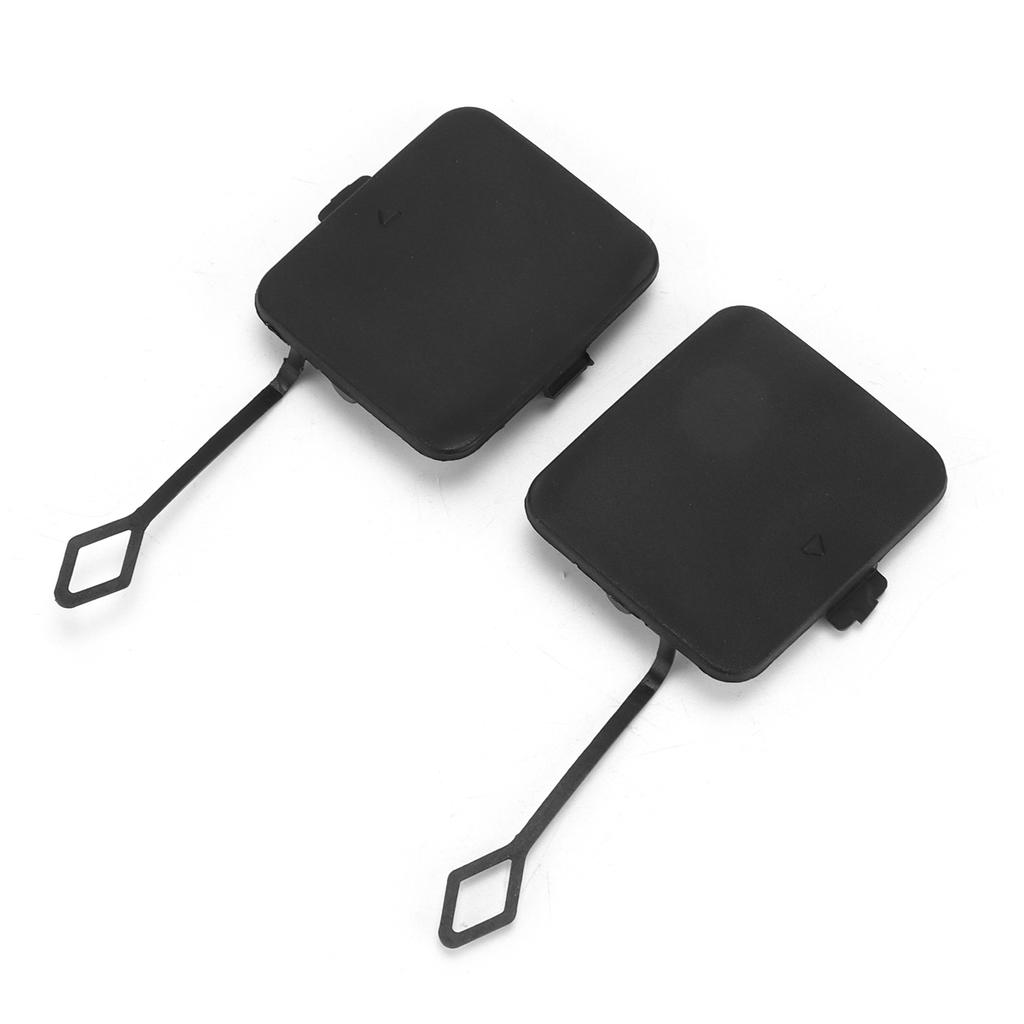 2pcs Rear Bumper Tow Hook Cover Cap 51127272415 ABS Black Replacement for X3 F25 2011‑2014