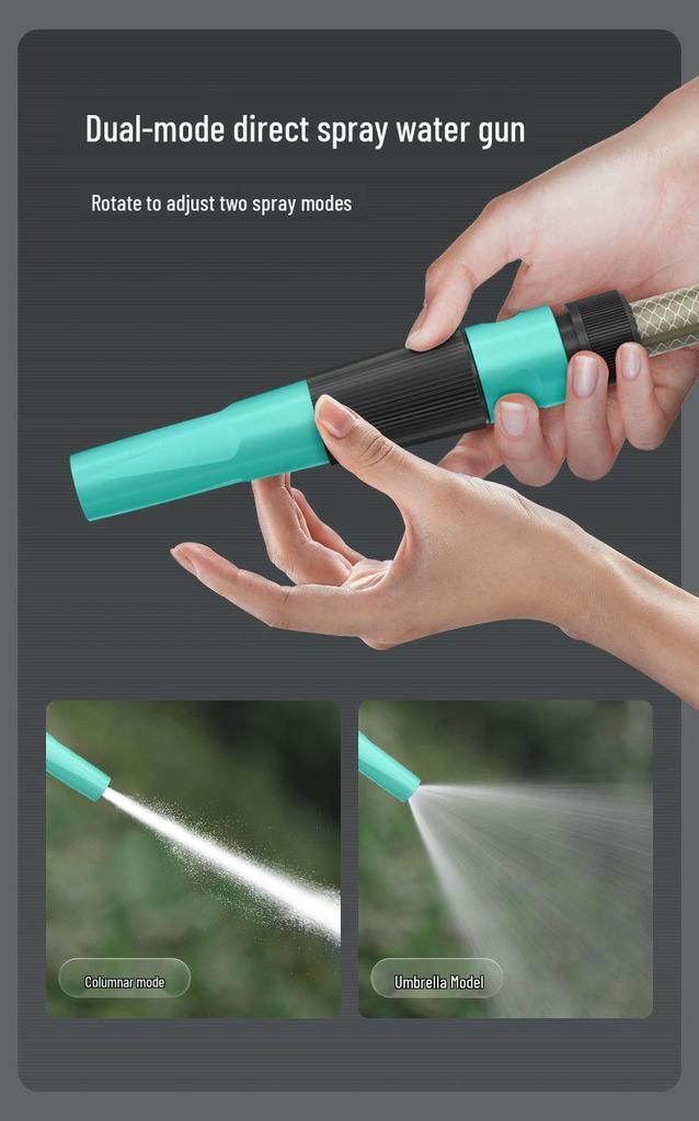Telescopic Automatic Hose Reel with High-Pressure Water Gun & Sprinkler for Car Wash and Garden Watering.
