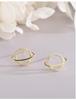 S925 Sterling Silver Diamond Planet Earrings: Trendy Japanese & Korean Style Hollow Universe Design for Women