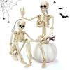 Im Dunkeln leuchtendes Skelett Menschliches Modell Dekoration Beweglich Gruselige Dekoration Spukhaus