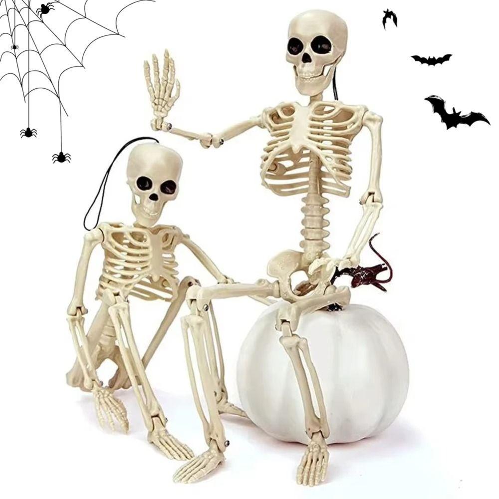 LED Lights Skeleton Human Model Decoration Glow In Dark Scary Decoration  Haunted House