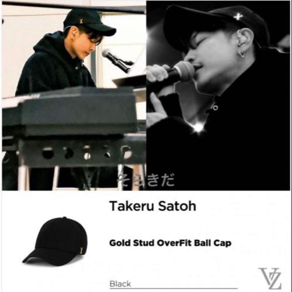 [USED] VARZAR 636 Authentic Bazar Black Cap with Gold Studs