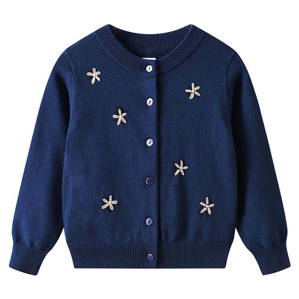Children's Fashion Casual Cardigan Knitted Long Sleeve Top