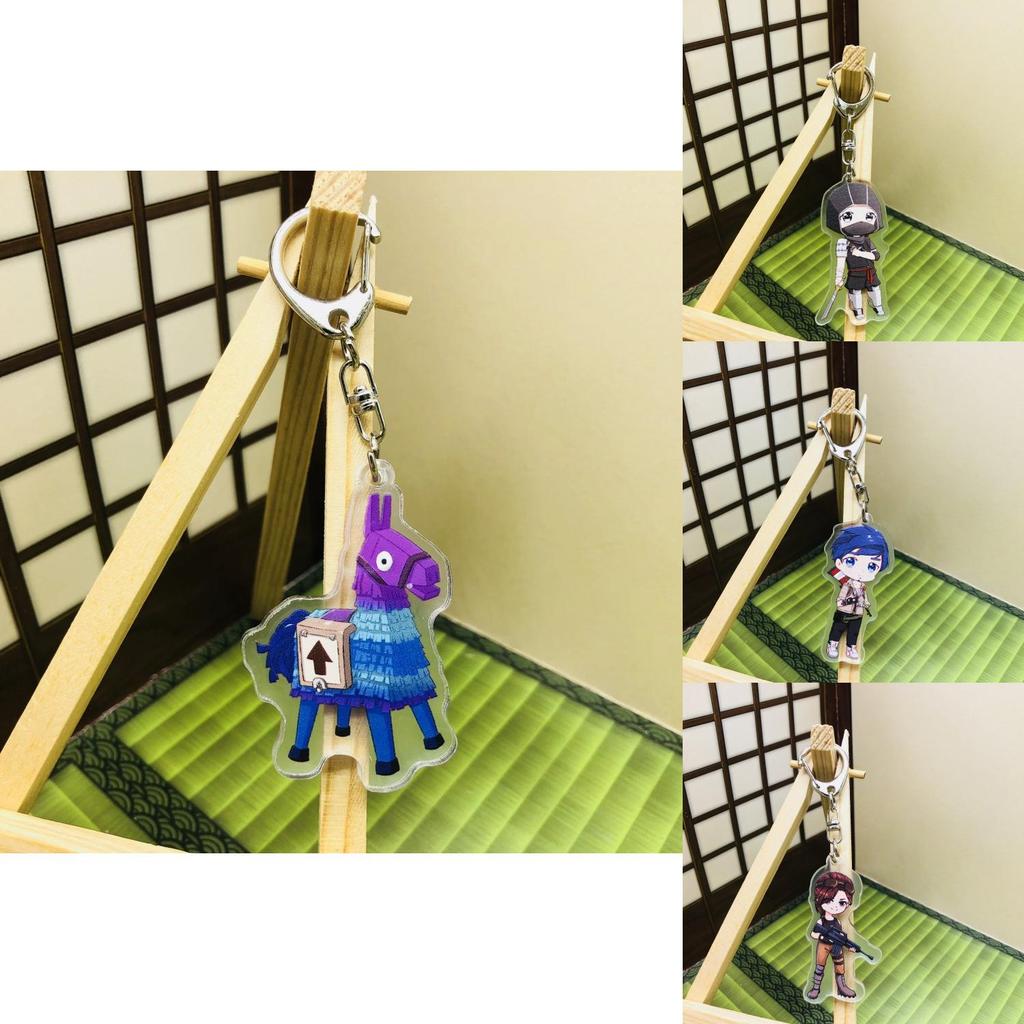 Acrylic Fortnite Keychain Epic Game Keyrings Gift For Player Women Fashion Men