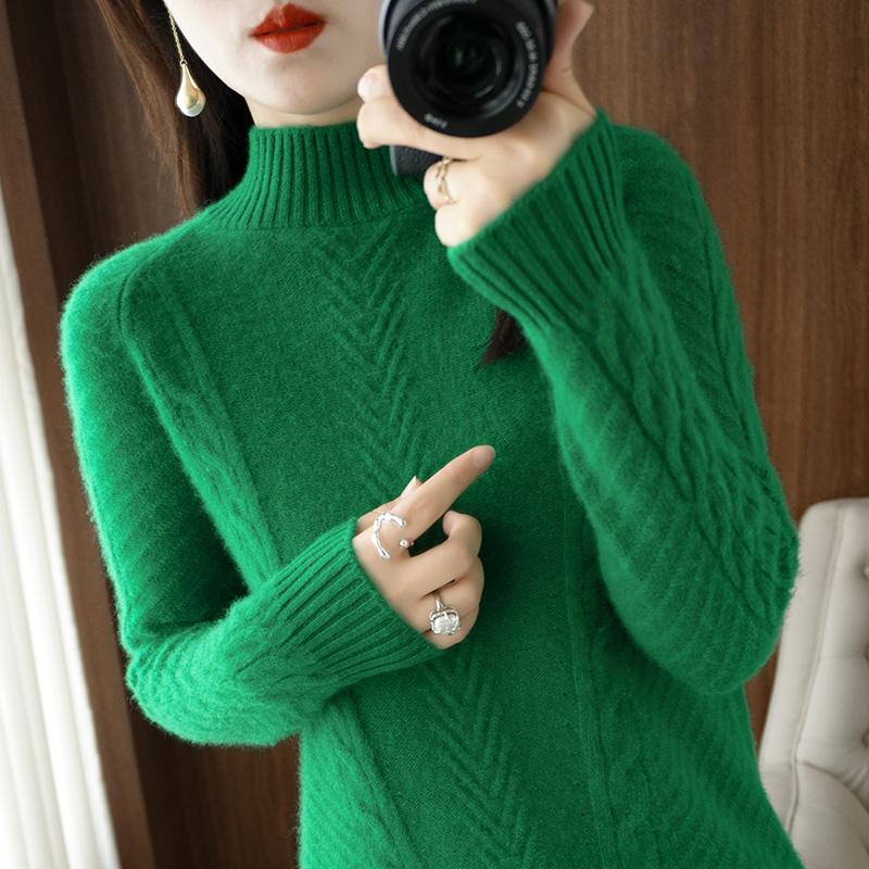 Women Sweater Turtleneck MODERN NEW SAGA Winter Knitted Pullover Autumn Soft Warm Wool Sweaters Knit Top Female Jumper