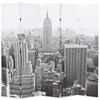 Foldable Partition 200x170 Cm New York Black and White