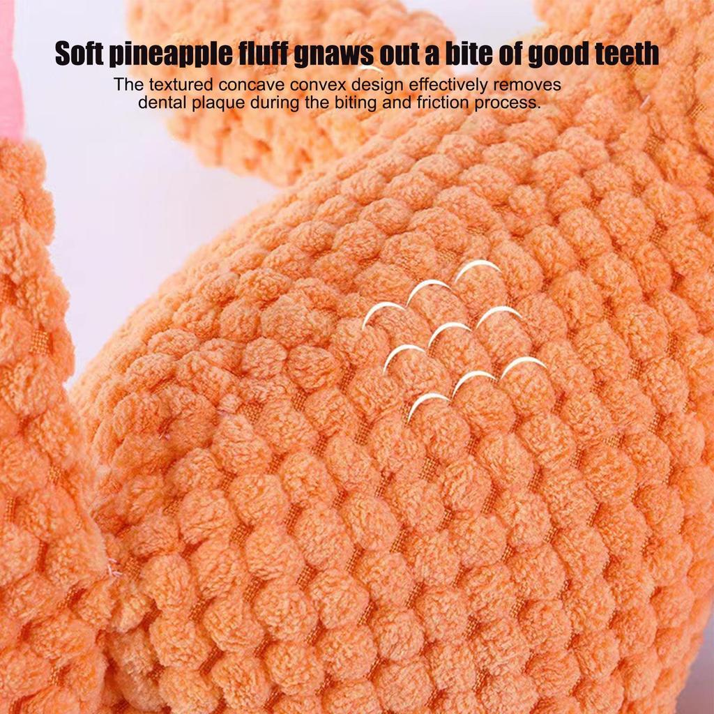 Plush Dog Toy Animals Shape Bite Resistant Squeaky Toys Corduroy Dog Toys for Small Large Dogs Puppy Pets Training Accessories