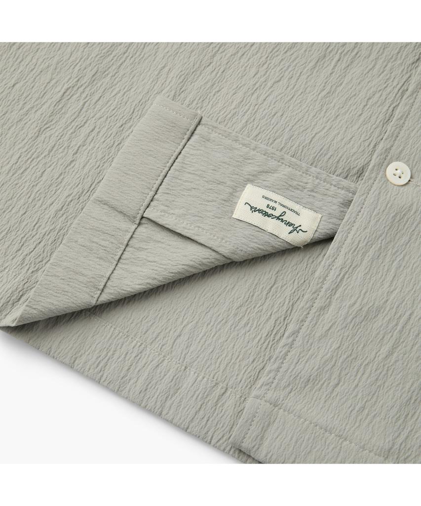 Henlikoteun [Online Exclusive] Short Sleeve Open Collar Shirt Aysam26731Bex