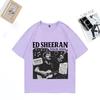Ed Sheeran Tour 2025 Print TShirt Unisex WOMEN Vintage Casual Clothing Streetwear Oversized Cotton Throwback Short Sleeve Tshirts