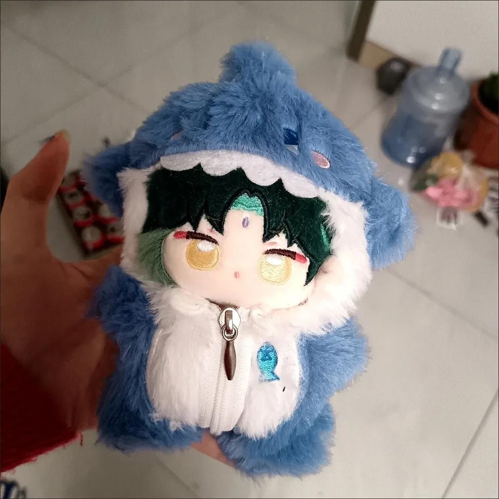 Hot 10cm Genshin Impact Kunikuzushi Xiao Zhongli Tighnari Plush Cute Doll Toy Role Playing Anime Pendant Decor Birthday Gift