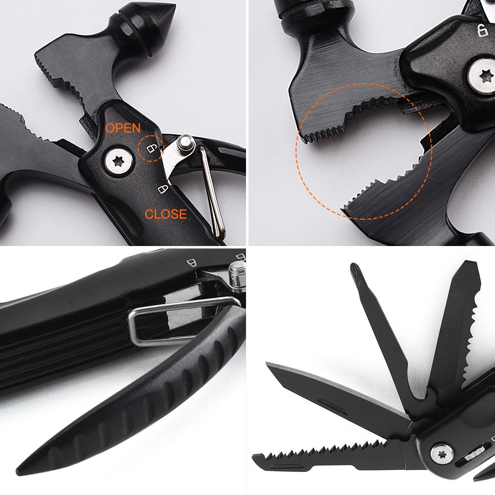 Multifunctional Hammer Portable Life Saving Hammer Safety Hammer Multifunctional Tools For Backpacking Camping Emergency