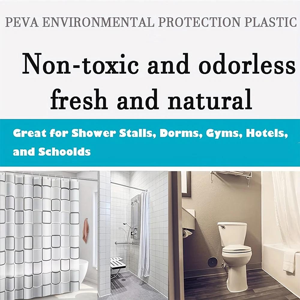 Perdele de duș rezistente la apă, rezistente la mucegai, ecrane de baie durabile cu cârlig Perdele pentru cadă imprimate moderne Accesorii pentru baie