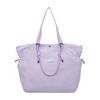 Japanese solid color nylon shoulder bag new large-capacity casual tote bag versatile foreign style student make-up bag