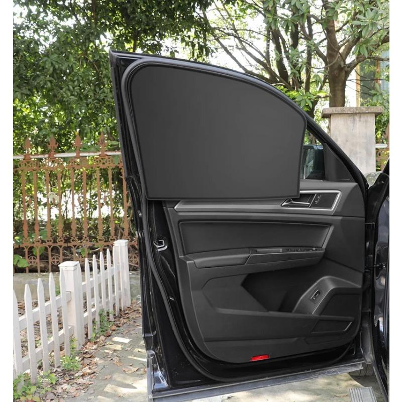 Magnet Car Side Window Curtain Privacy Curtains for Car Sun Shade Summer Sunshades UV Reflection Front/Back Window parasol coche