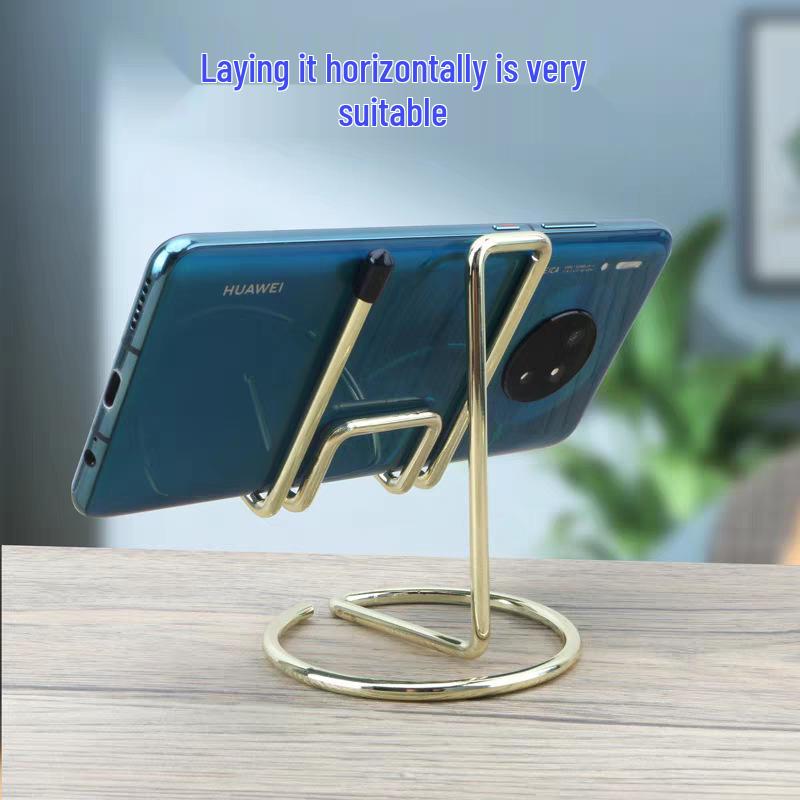 Universal Metal Desktop Phone & Tablet Stand for Live Broadcasting