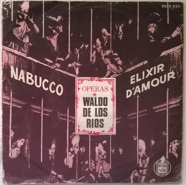 

7inch Record WALDO DE LOS RIOS Nabucco Elixir DAmour 2022020 Hispavox 1973 Belgium Classical Used