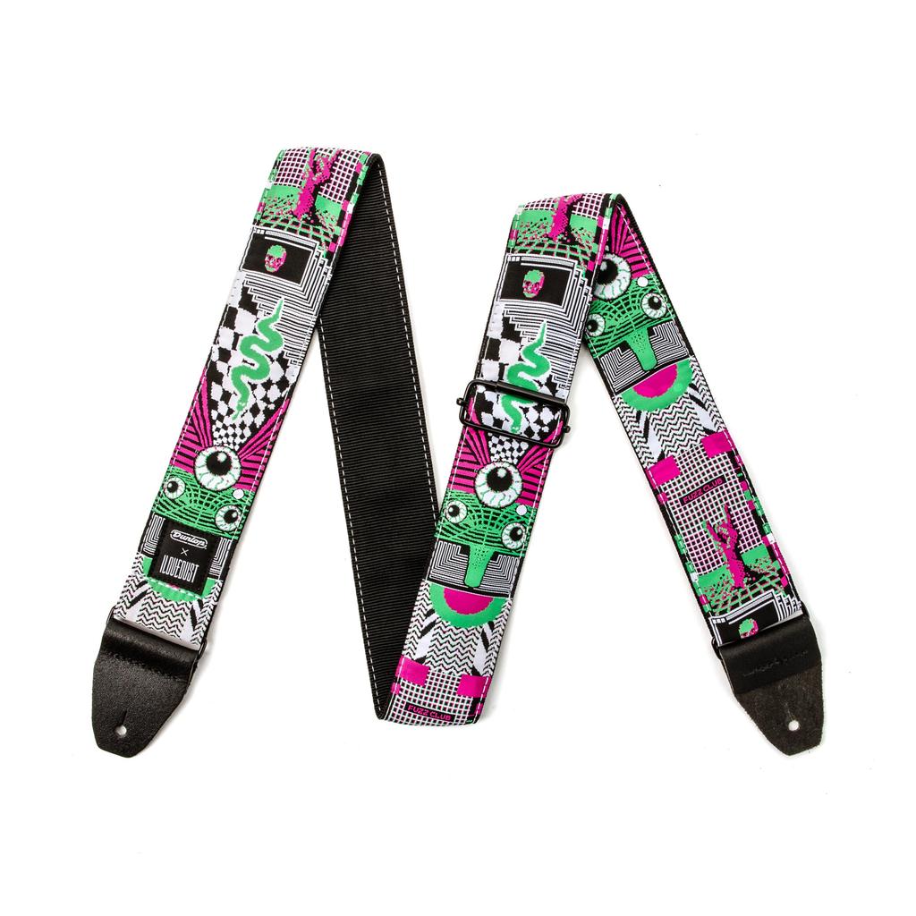Jim Dunlop ILD14 I LOVE DUST Mnemonic Fuzz Guitar Strap