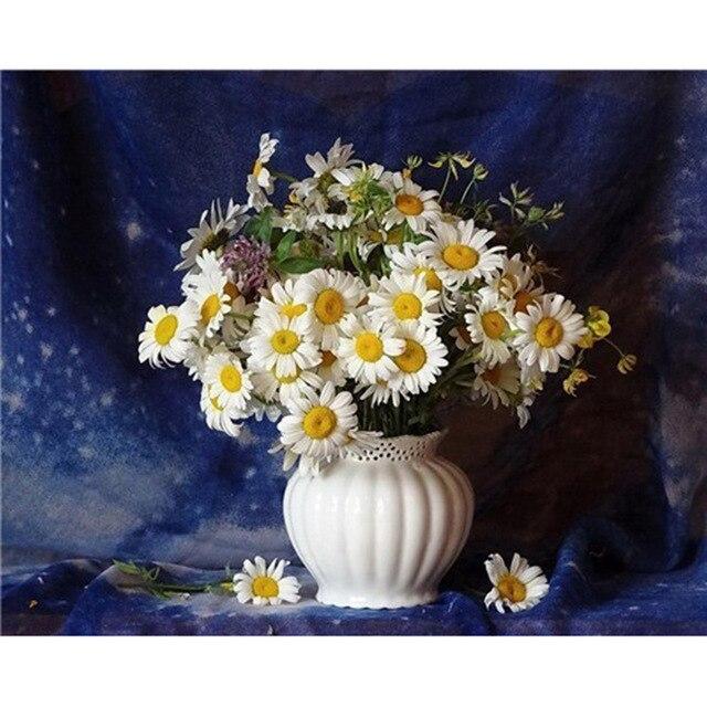 Flower Diamond Painting Accessories 5D DIY Diamond Mosaic Embroidery Cross Stitch Full Round Square Rhinestone Home Decoration