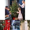 Elegant 10 Piece Christmas Tree Decoration Set With Acrylic Pearl Ornaments And Snowflakes