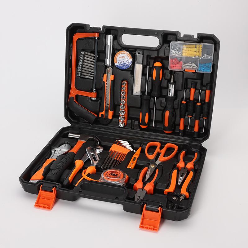 Carbon Steel Hand Tool Kit for Home, Vehicle, and Auto Repair