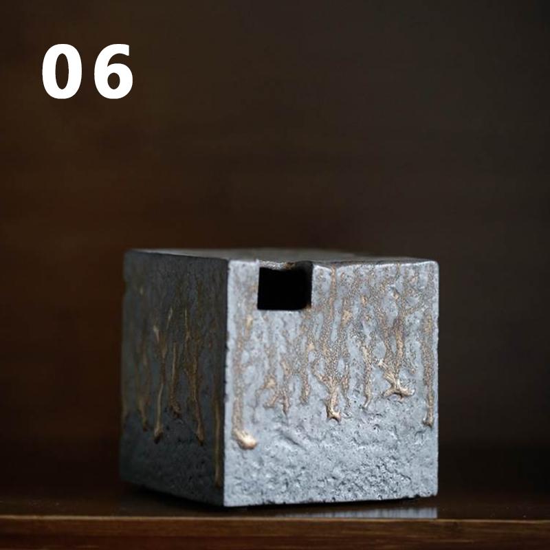 

Japanese Abstract Ikebana Ceramic Vases Tea Ceremony Zen Meditation Decor Flower Frog Pottery Home Garden Kenzan Crafts