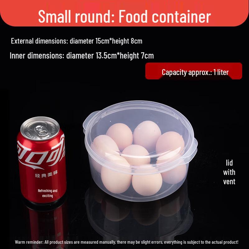 Food-Grade Round Plastic Storage Container