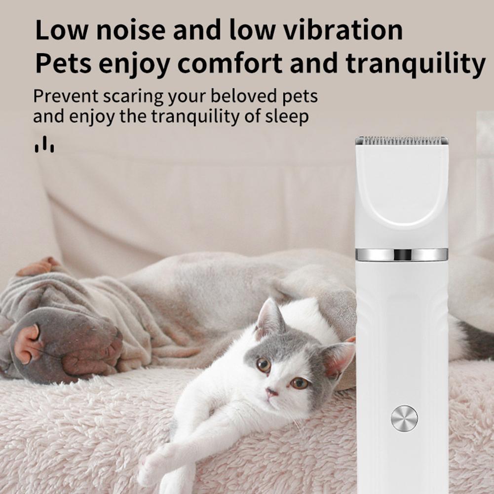 4 In 1 Pet Grooming And Care Set Electric Clipper Hair Trimmer/Clippers/Nail Grinder Rechargeable Safe Pet Hair Removal Tool