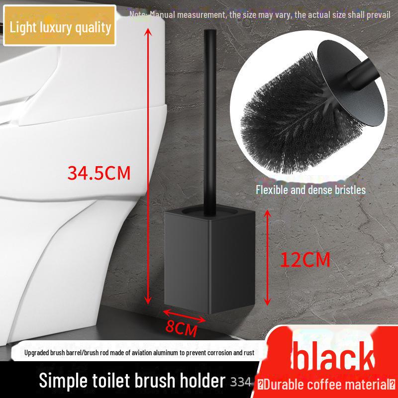 Punch-Free Wall-Mounted Toilet Brush: No Dead Corners Cleanup Artifact