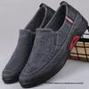 2025 Men's Slip-On Canvas Shoes: Wear-Resistant, Non-Slip, Casual Footwear for Spring and Autumn