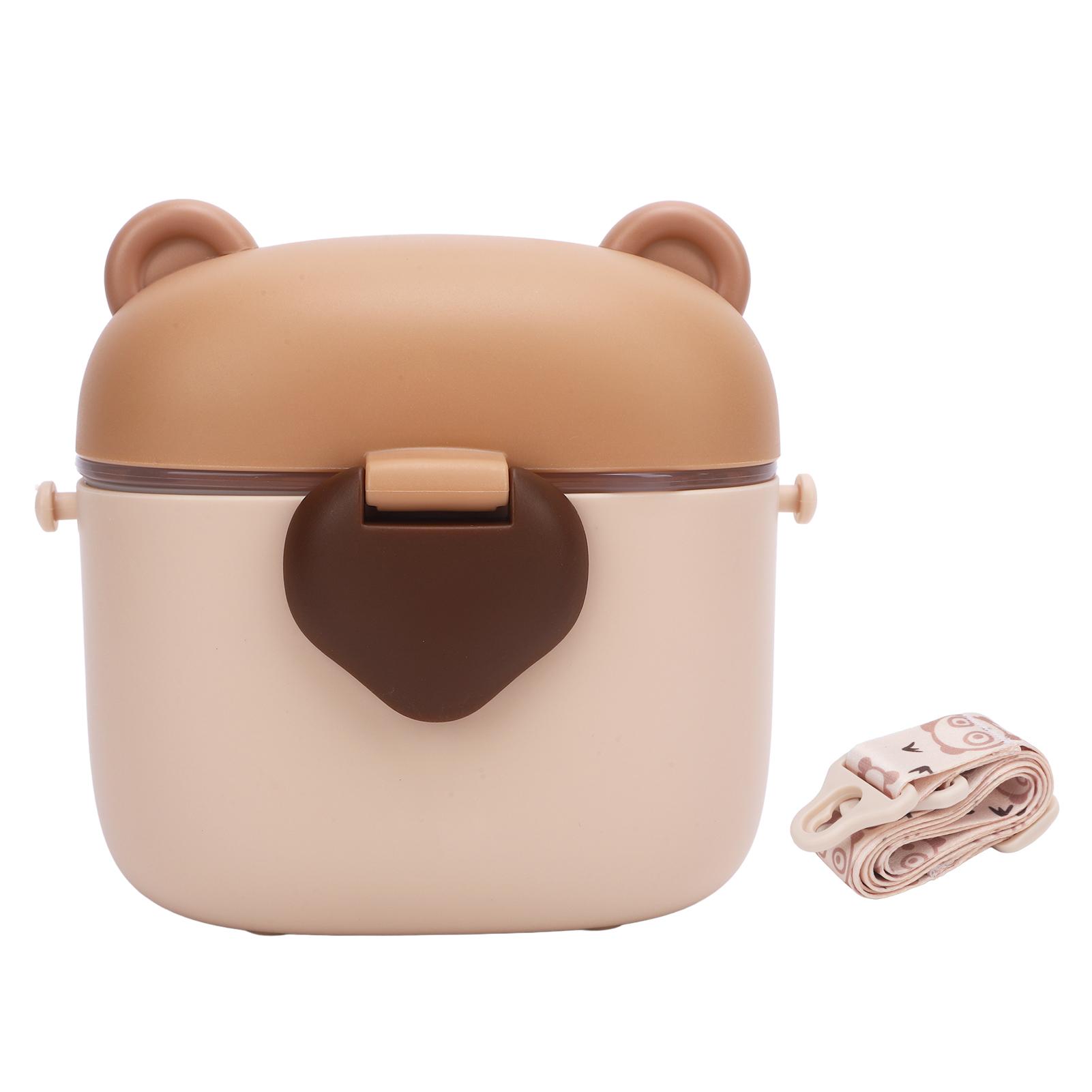 

Диспенсер для детского питания, большая емкость, многофункциональный, герметичный, портативный контейнер для сухого молока коричневый