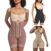 Postpartum Shapewear for Women Tummy Control Body Shaper Lace Leg Openings Non-Slip Silicone Lining Bodysuit Adjustable Waist Shaper
