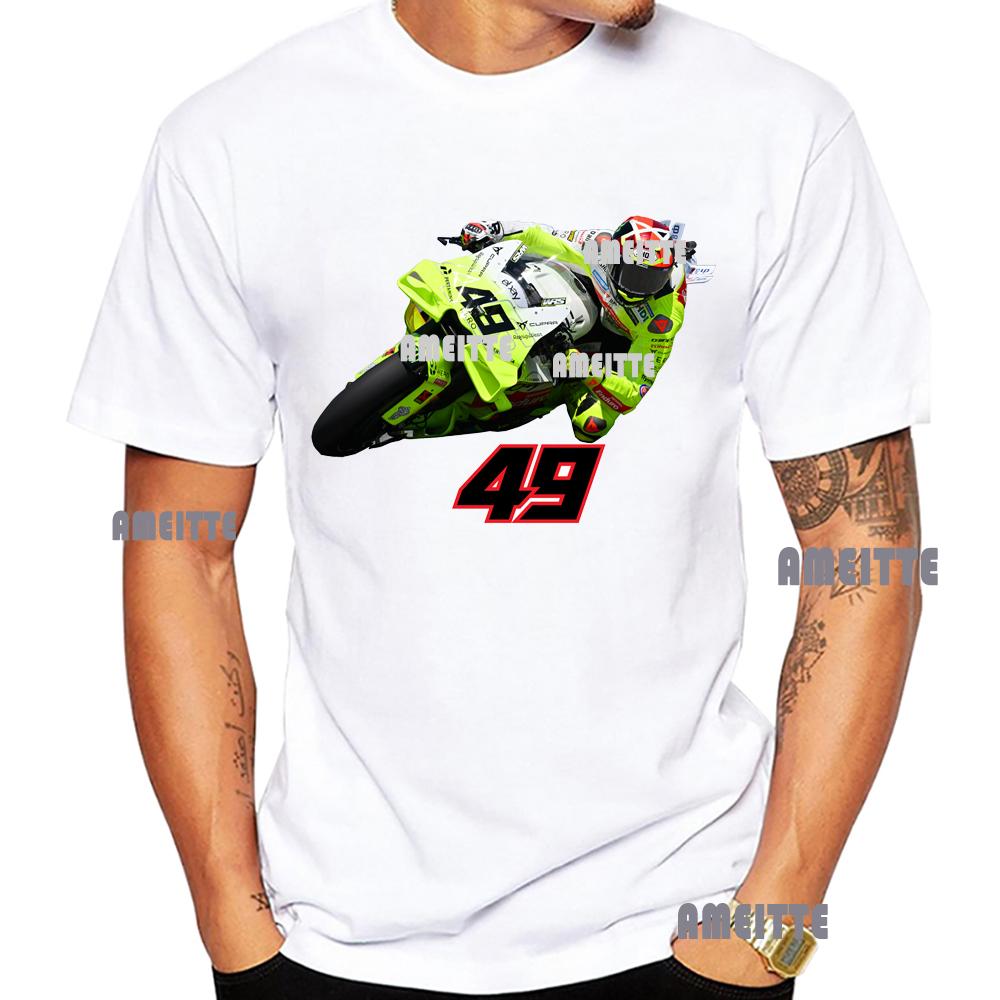 Fabio Di Giannantonio 49 Diggia Gp Maglietta Gara Estiva Unisex Manica Corta Ragazzo Fresco Magliette Casual Avventura Moto Top Bianchi