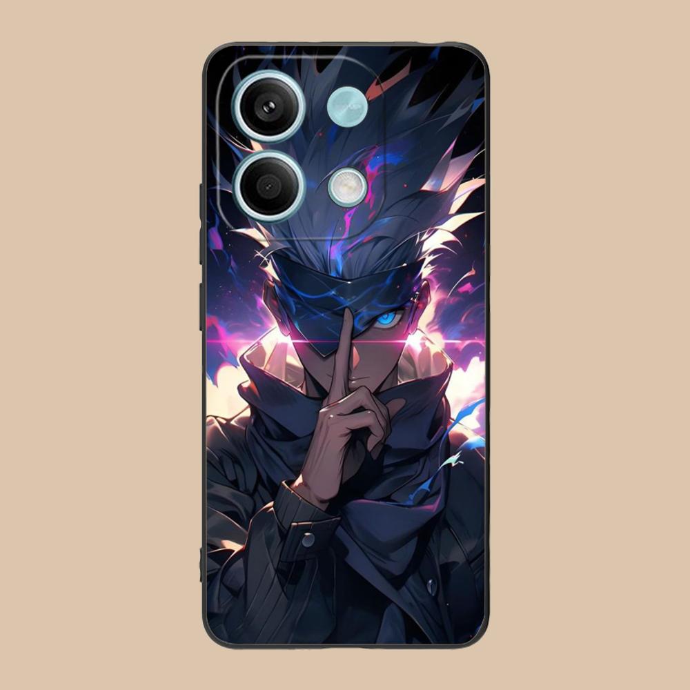 Jujutsu Kaisen Satoru Gojo Phone Case for Xiaomi 15 14 13 12 Mi 11 T Ultra Lite Pro S X 5G Colorful Printing Cover Cover Pretty