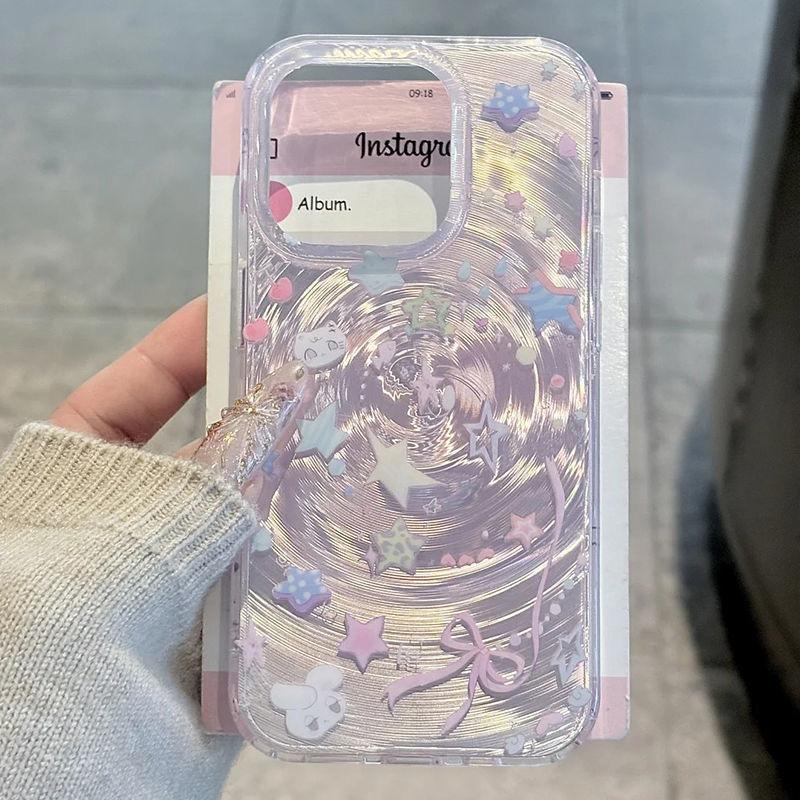 Stars Vortex Pattern Phone Case For iPhone 16 Pro Max Case For iPhone 11 14 13 12 15 Pro Max Anti-drop Shockproof Bumper Cover