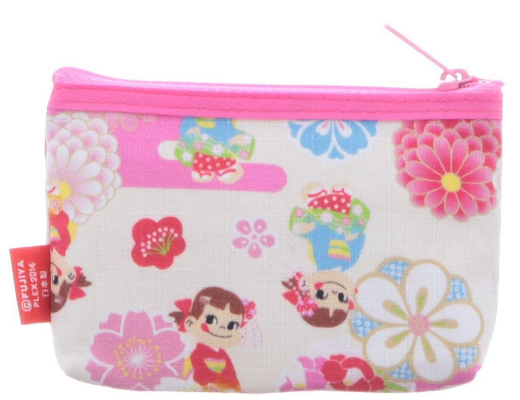 X Kyoto Kartenetui mit cremefarbenem Peko-chan Reißverschluss,