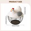 Chicken Egg Basket Wire with Sturdy PP Iron Construction And Generous Capacity for Kitchen