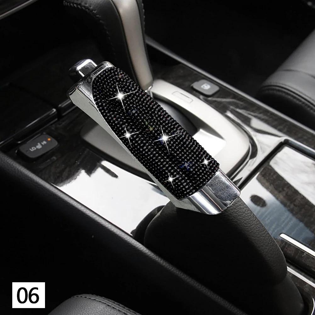 

1/3PCS Universal Crystal Car Handbrake Covers Anti-slip Auto Gear Shift Collars Bling Diamond Car Interior Accessories for Woman