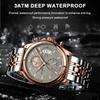 POEDAGAR Top Original Men Watch Chronograph Waterproof Date Quartz Luxury Watches Stainless Stain Business Male Wristwatch