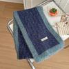 Women's High-End Blue Wool Scarf: Versatile Winter Fashion, Warm Snood, Korean Style Trend