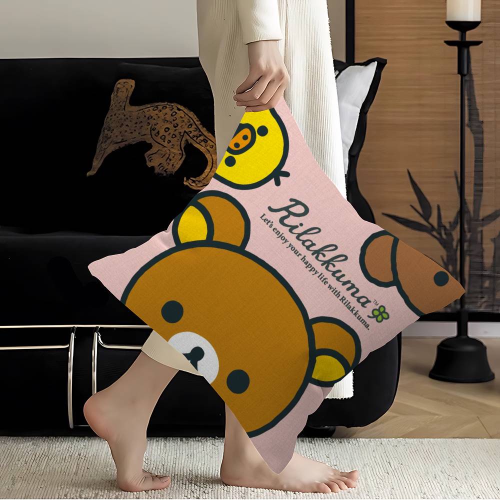 Anime Cute Cartoon R-Rilakkuma Lucky Dragon Pillow Cover Sofa Cushion Cover Home Room Decoration Children Gift