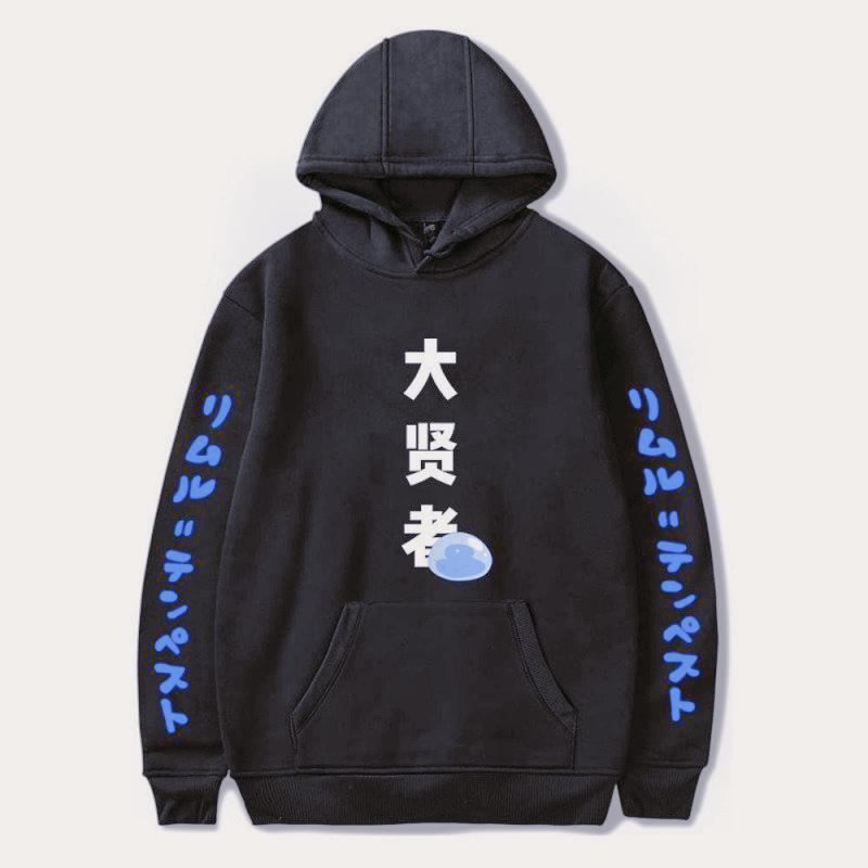Sudadera con capucha Anime Tensei Shitara Slime Datta Ken Rimuru Tvempest Oversized Hip Hop Harajuku Sudadera Casual Streetwear Jersey