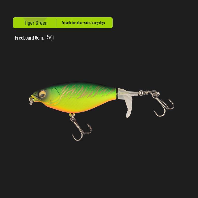 

Плавающий воблер с пропеллерной системой для дальнего заброса при ловле в пресной воде