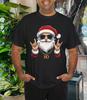 Men's and Women's T-shirts Santa Claus Print T-Shirt - Christmas Novelty Short Sleeve Round Neck