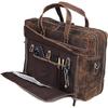 Leather Briefcase For Men Business Travel Fits  Laptop Messenger Bag Office Briefcase Crossbody Travel Bag For Men