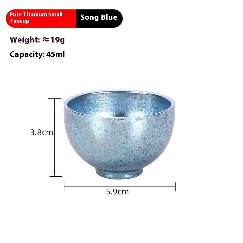Pure Titanium Small Tea Cup Coffee For Outdoor Portable Camping Coffee And Tea Tableware Brewing Hiking Tea Cup Teapot