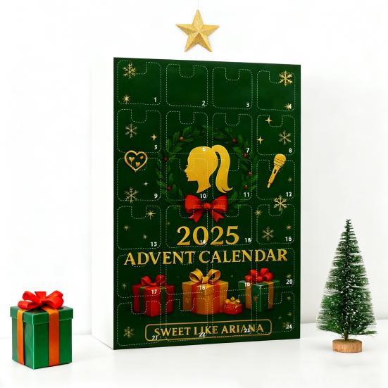 Christmas Advent Calendar 2025 24-Day Countdown Box for Kids Multifunctional Holiday Decoration for Parties