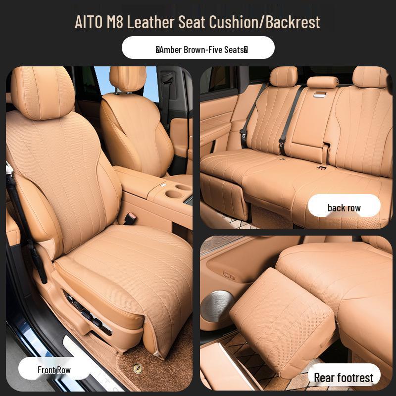 Universal AITO M8 Seat Cushion: Four-Season, Ventilated Cover, Huawei Car Modification Accessory