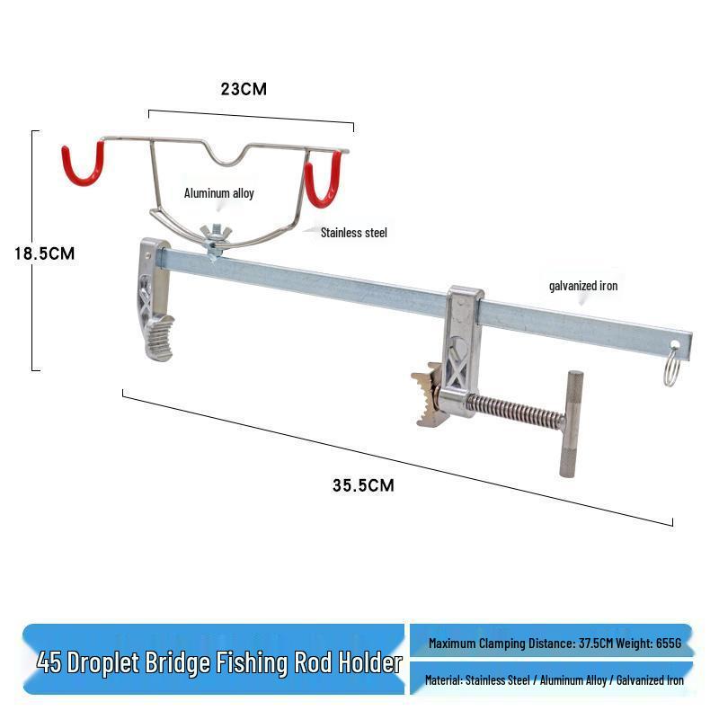 Multi-Functional Fishing Rod Holder for Ice, Boat, and Raft Fishing