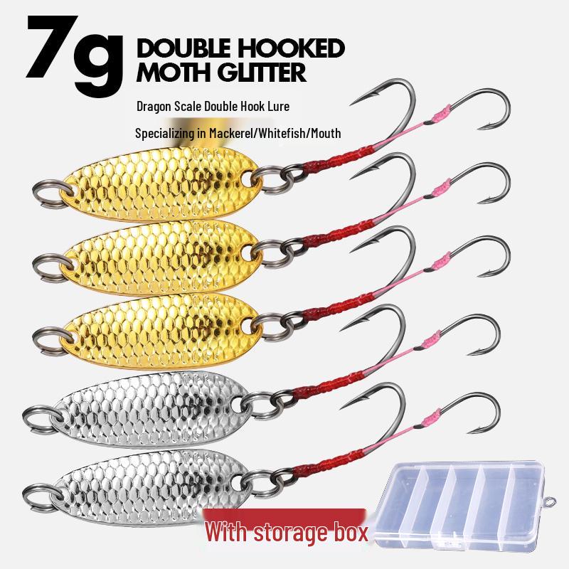 Meteorite Stone Micro Lure: Spinning Sunflower Seed Sequin Hook for Fly Fishing, Rigged for Mandarin Fish with White Stripes