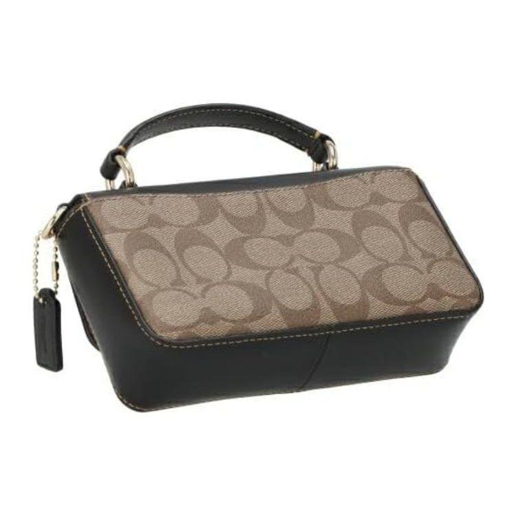 Coach Josie 18 Moonlight Treasure Box Snap Closure Classic Monogram Coated Canvas And Smooth Leather Mini Handbag Women Handbags CC340-IMLOV
